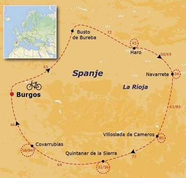 Fietsvakantie La Rioja en Burgos 