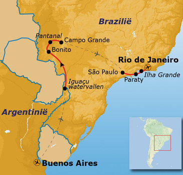 Route Brazilië en Buenos Aires, 21 dagen 
