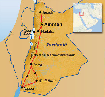 Route Jordanië, 12 dagen