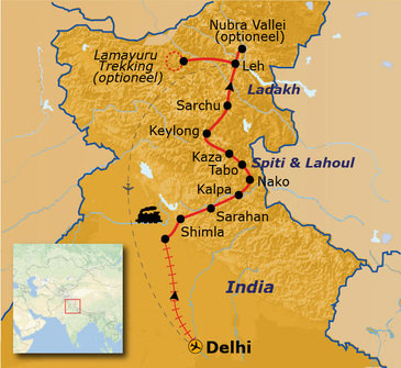 Route Spiti & Ladakh, 23 dagen