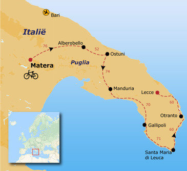 Fietsvakantie Italië - Puglia