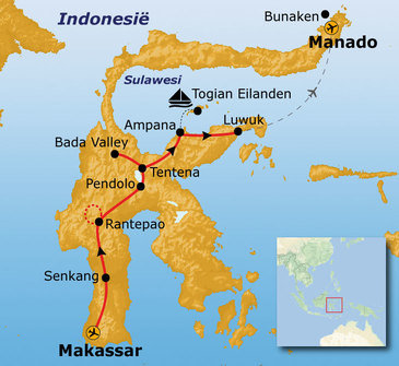 Route Sulawesi, 23 dagen (1 mei 2024)