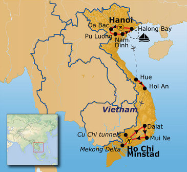 Vietnam 22-daagse route 22-35 jaar 2024
