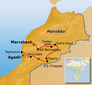 Route Marokko, 14 dagen