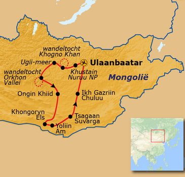 Route Naadam festivalreis 
