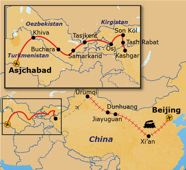 Route Zijderoute, 31 dagen