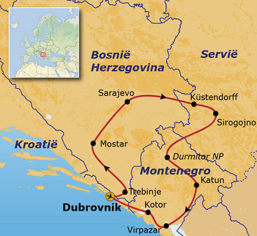 Route Balkan, 15 dagen