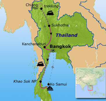 Route Thailand Noord en Zuid, 21-dagen