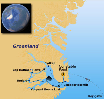 Route Groenland - 13 dagen