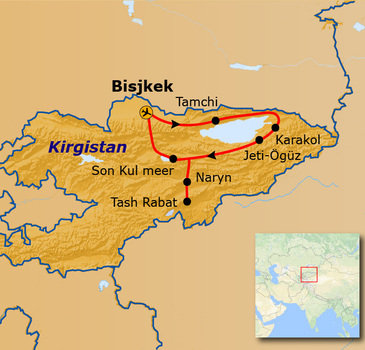 Route Kirgistan, 15 dagen