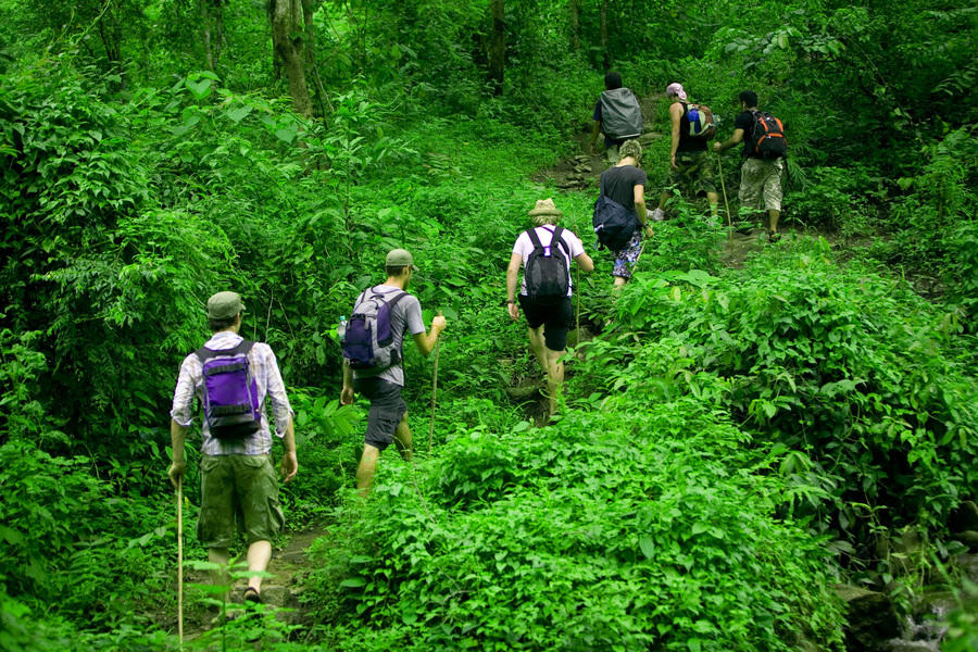 Wandelen tijdens driedaagse trekking