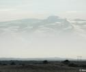 mistig landschap