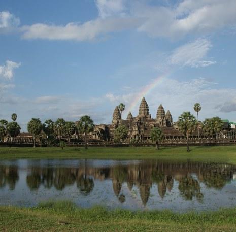 Rondreis Indochina, Weerspiegeling Angkor Wat