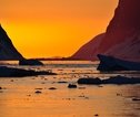Poolreis, zonsondergang, Antarctica