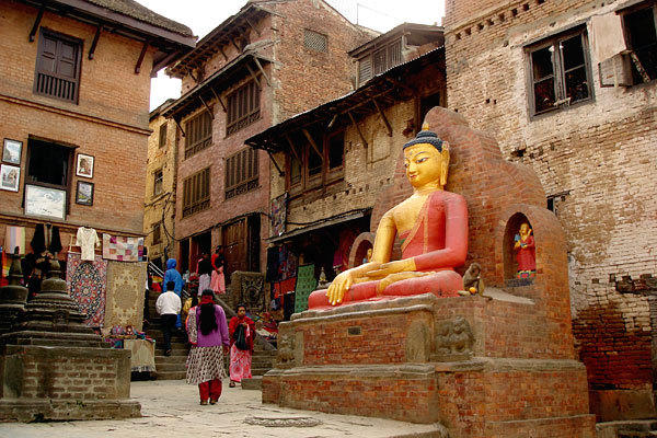 Rondreis Nepal Swayambunath stupa