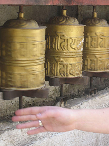 Rondreis Nepal Boeddhistische gebedsrollen
