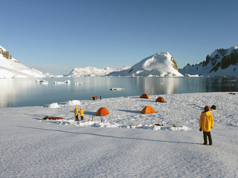 Kamperen Zuidpool, Antarctica