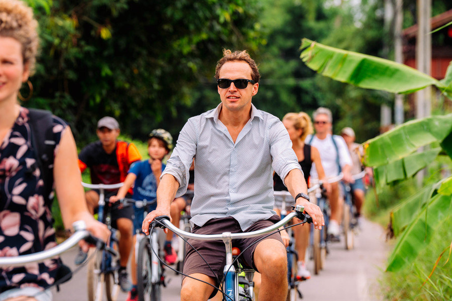 Fietsen in Bangkok