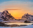 Zonsondergang Antarctica