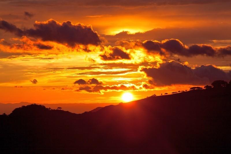 Costa Rica zonsondergang