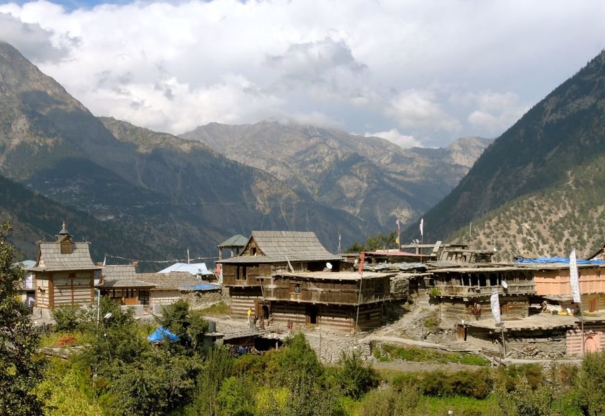 kinnaur dorp bij kalpa