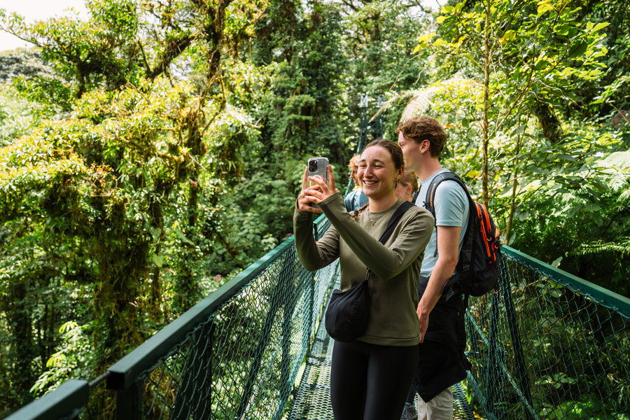Familiereis hangbruggen Costa Rica