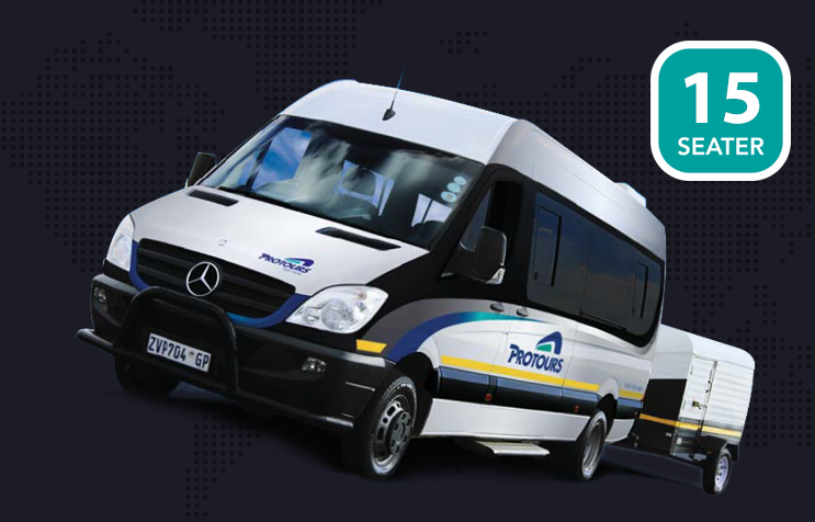 vervoer Zuid-Afrika 15-seater 