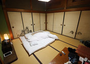 Slapen in een traditionele Japanse herberg