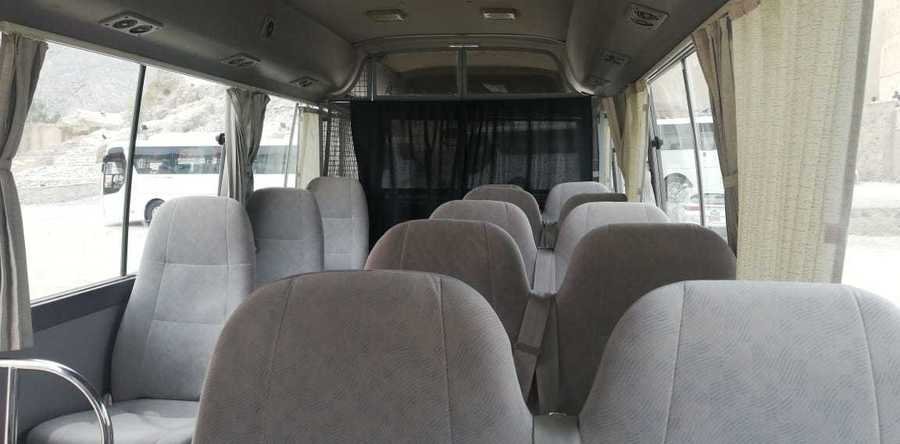 binnenkant kleine bus