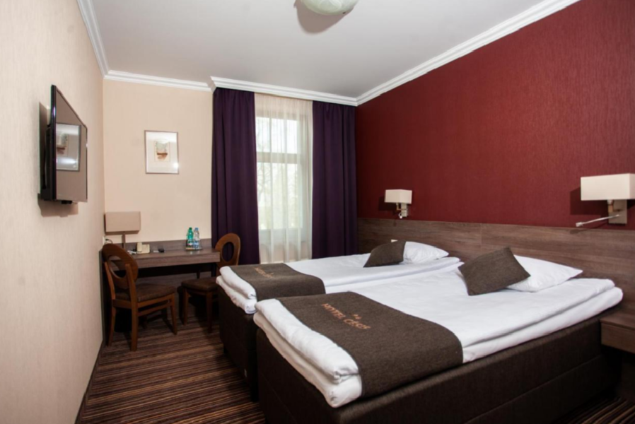 Hotel Cesis Letland Slaapkamer