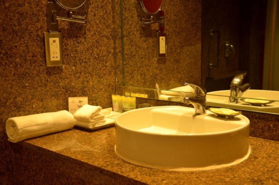 Hotel Chandela India badkamer