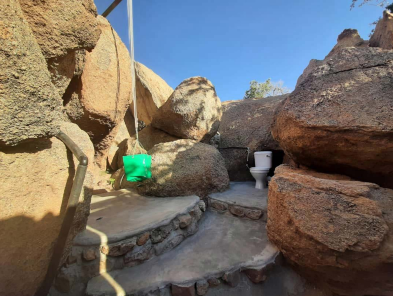 Erongo Rocks Namibië badkamer