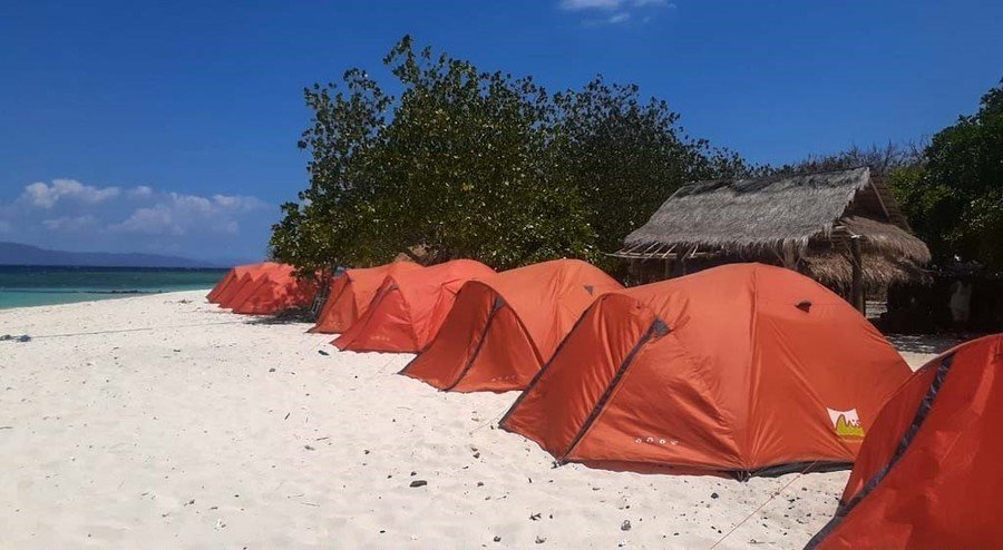 Campsite Gili Kondo Lombok Indonesië