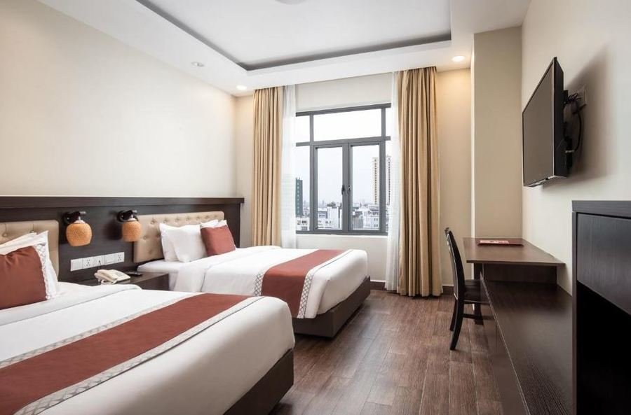 HM Grand Central Hotel - Phnom Penh - Cambodja - slaapkamer