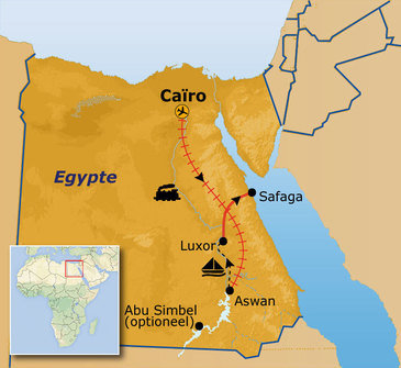 Route Egypte, 12 dagen