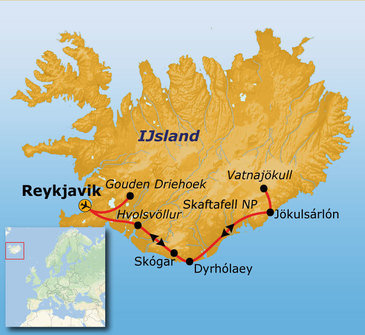 Route IJsland, 8 dagen