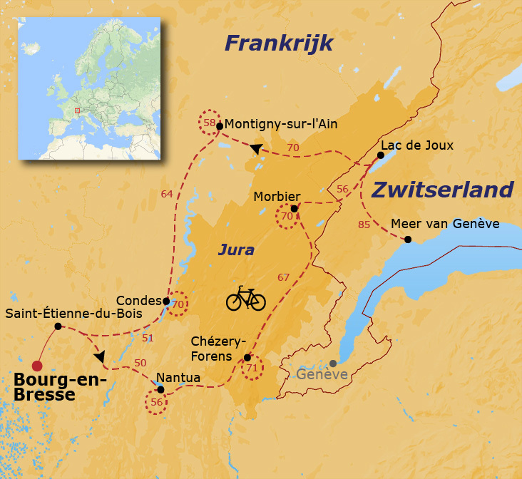 Fietsvakantie in de Haut-Jura