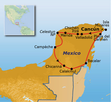 Route Mexico, 16 dagen, 2019