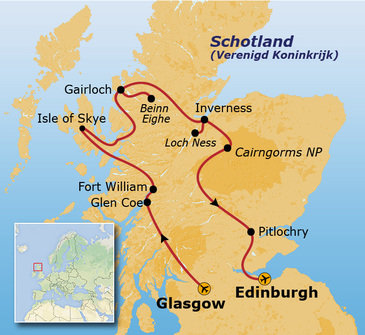 Route Schotland, 15 dagen
