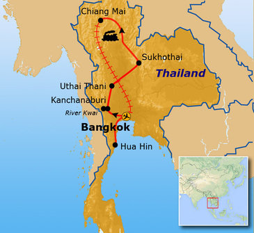 Route Thailand, 15 dagen