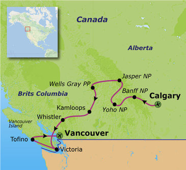 Route Canada, 20 dagen