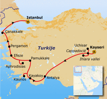 Route Turkije, 14 dagen