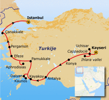 Route Turkije, 14 dagen
