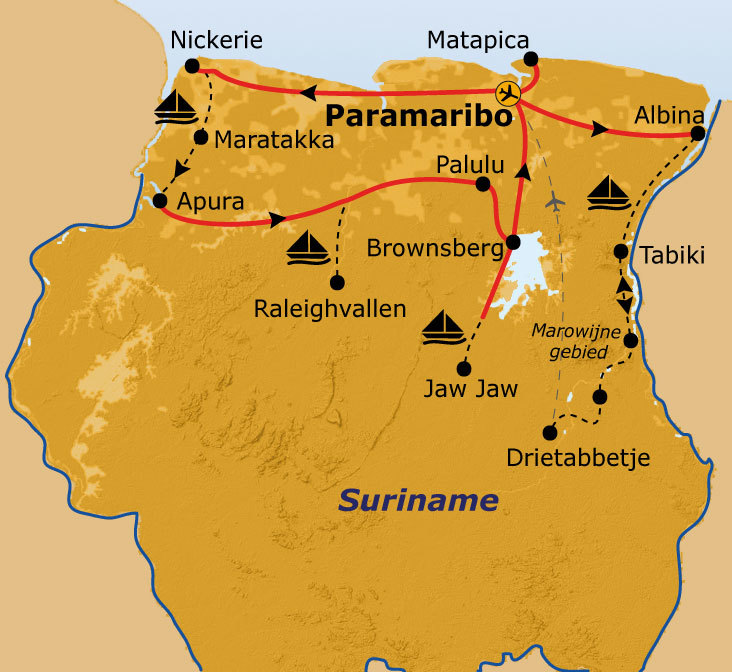 Route Suriname, 26 dagen