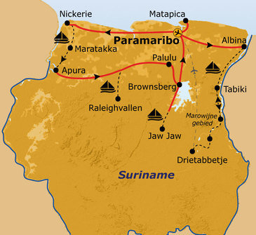 Route Suriname, 26 dagen