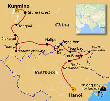 Route China & Vietnam, 20 dagen