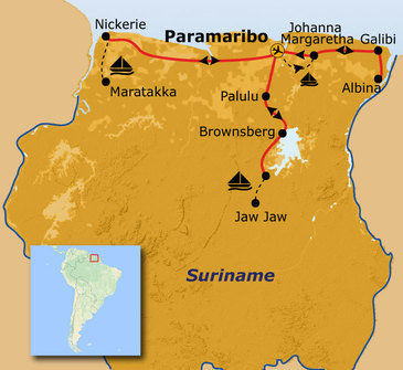 Route Suriname, 18 dagen