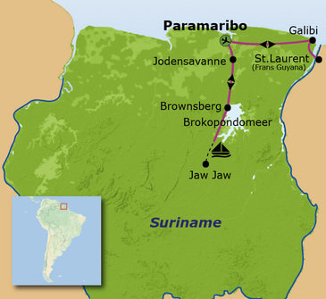 Route Suriname, 19 dagen