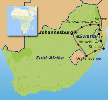 Route Zuid-Afrika, 16 dagen