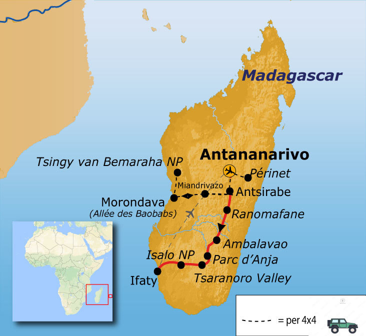 Route Madagascar, 25 dagen